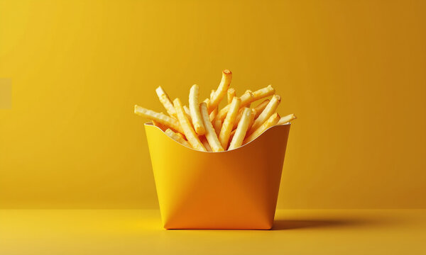 french fries with ketchup