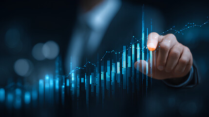 Businessmen manage and evaluate the risks of business investment, control business risks and risk management strategies, forecast, estimate and financial business concepts.