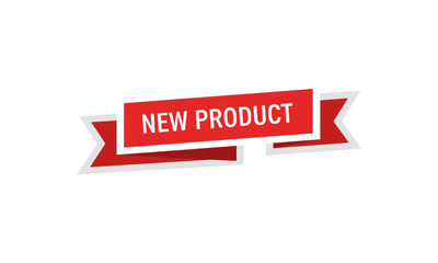 New Product Promotional Ribbon Graphic Element