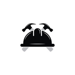 construction helmet equipment logo design