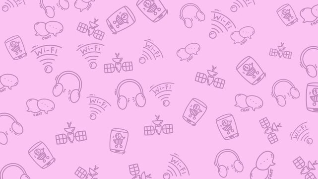 seamless pattern with hearts