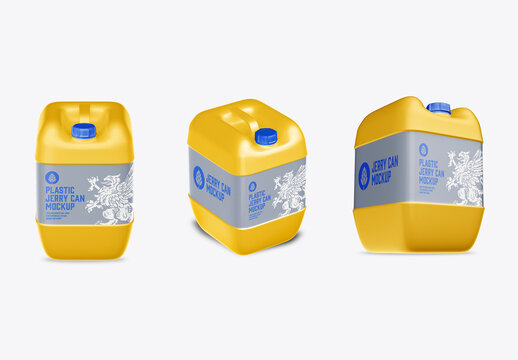 Plastic Jerry Can Mockup