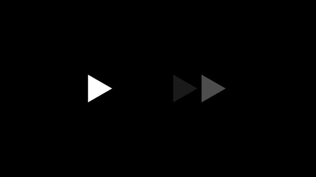  abstract directional triangle arrow loading bar animation background down arrow icon animation. Arrow direction sign.