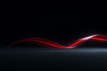 aids awareness campaign, art depicting aids stigma breakage, red ribbon emitting light symbolically, digitally illustrated