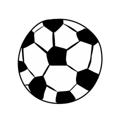 Flat vector illustration of a round ball, simple and clean design perfect for sports, play, and recreation-themed graphics