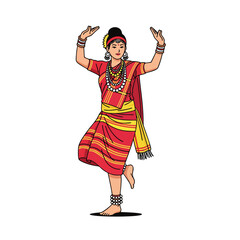 Indian dance traditional culture dancer woman performance