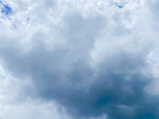 The sky was filled with thick gray cumulus and stratocumulus clouds.
