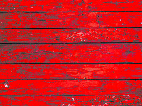 red painted old planks of wood background texture