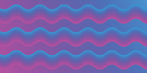 Abstract wavy gradient background with vibrant neon pink and blue colors