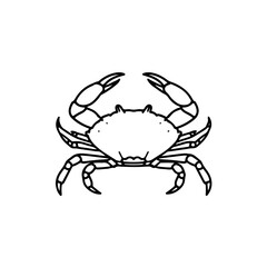 crab isolated on white background