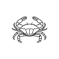crab isolated on white background
