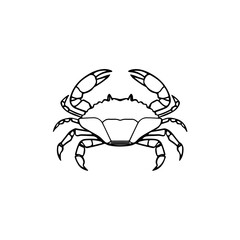 vector illustration of a crab
