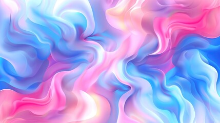 Fototapeta premium Abstract Liquid Flow in Pink and Blue Colors