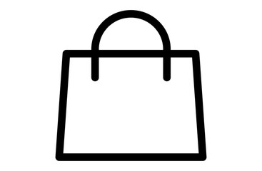 ショッピングバッグのシンプルなベクターアイコン