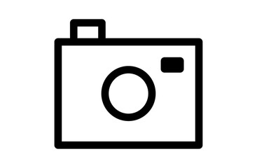 カメラのシンプルなベクターアイコン