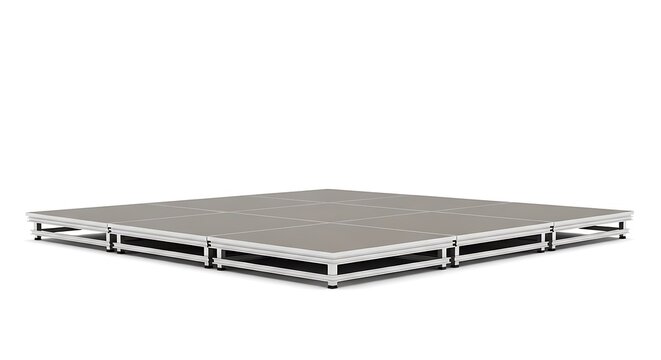 Modular Stage Platform on a White Background event exhibition
