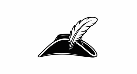 Musket hat black and white