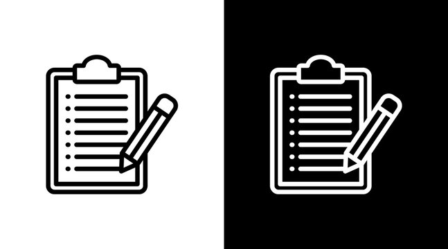 Summary White Icon Set Design