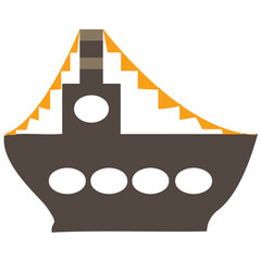 Illustration of Sinterklaas Boat