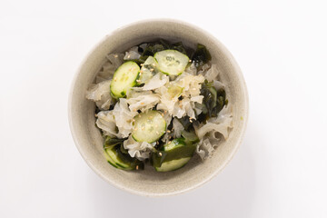 酢の物（白きくらげ　きゅうり　わかめ）