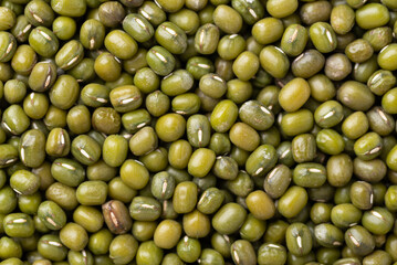 Mung bean texture background, Asian food ingredient
