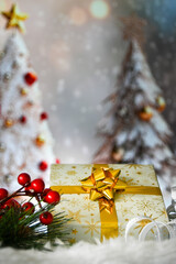 Christmas tree and gifts