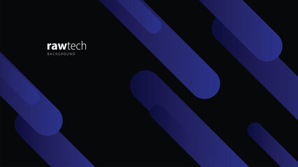 Modern abstract background with diagonal lines in blue black gradient.