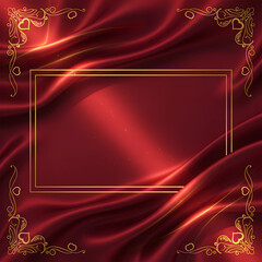 Luxury Red Silk Valentine Background
