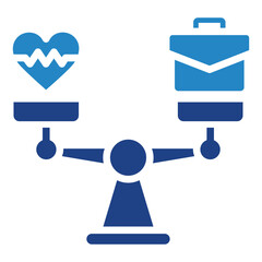 Balance Life Mini Illustration Icon. Use For Modern Concept, Print, Ui, Ux Kit, Web And App Development. Vector Related To Business Finance, Management And More