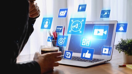 Content marketing interface with data dashboards, analytics charts, and content tools. Marketing success comes from content performance, content planning, and marketing optimization. Spire