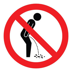 No urinating sign