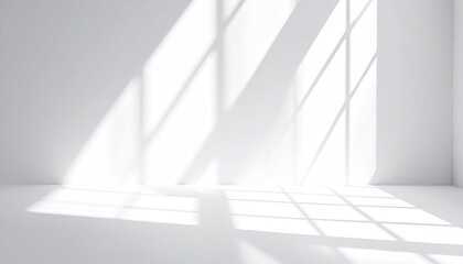 Bright room with window light creates sharp shadows