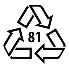Recycling symbol 81