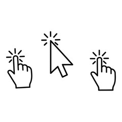 Clicking icons with cursor