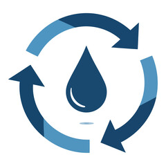 Water cycle icon