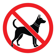 No dogs allowed sign