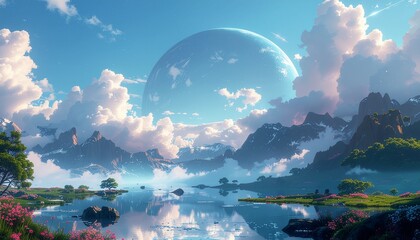 fantasy world background