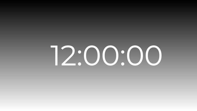 celebration countdown timer animation showing 11 59 55 to 12 00 00 with happy new year 2026 fireworks.