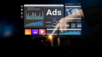 Digital marketing dashboard helps analyze advertising performance, monitor campaign results, and improve strategic decision making Parse