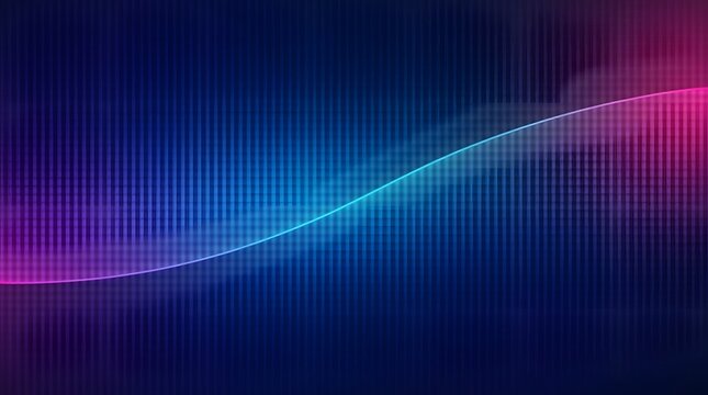 color gradient with deep navy, cyan, and neon purple, cyberpunk glow, abstract digital pattern, modern futuristic style, purpose for background