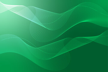 Abstract Green Lines Background