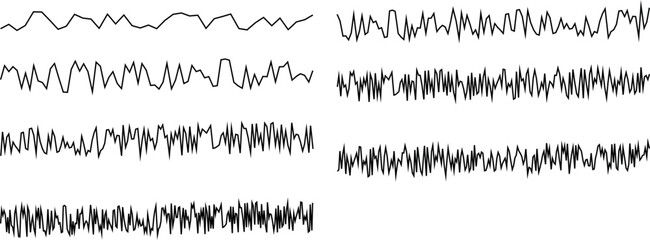 Abstract black and white lines representing grass or fur textures