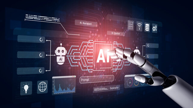 AI analyzing and processing data through neural systems, enabling intelligent chatbot communication and automated digital workflow management Parse - Powered by Adobe