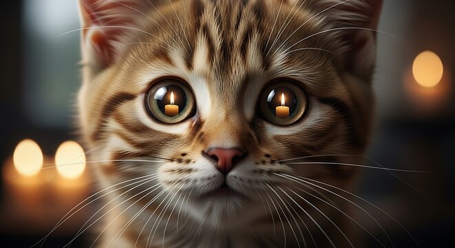 Cat wearing colorful birthday hat surrounded by confetti, festive background, joyful celebration theme, detailed illustration.