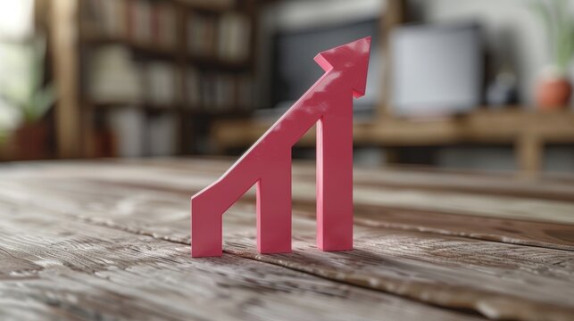 Business growth graph  strategies for success with rising arrows and achieving goals effectively