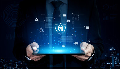 AI cybersecurity system protects digital assets through intelligent detection, access control, and...