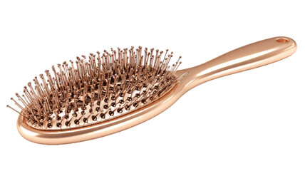  Premium wooden hairbrush with soft natural bristles for gentle , scalp massage, and hair care isolated on white background