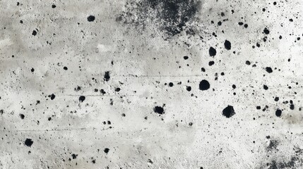 Abstract Texture of Grunge Surface with Black Paint Drips on Grey Background for Artistic Projects and Design Applications
