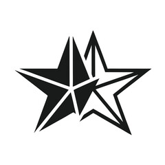 Obraz premium Abstract geometric star symbol shape