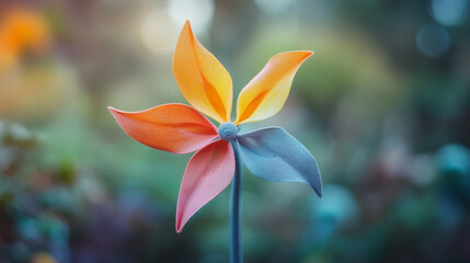 Colorful Petal with Smooth Surface and Subtle Gradients